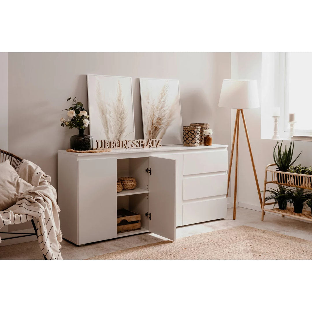 COMODA 178/80/40 cm, culoare alb