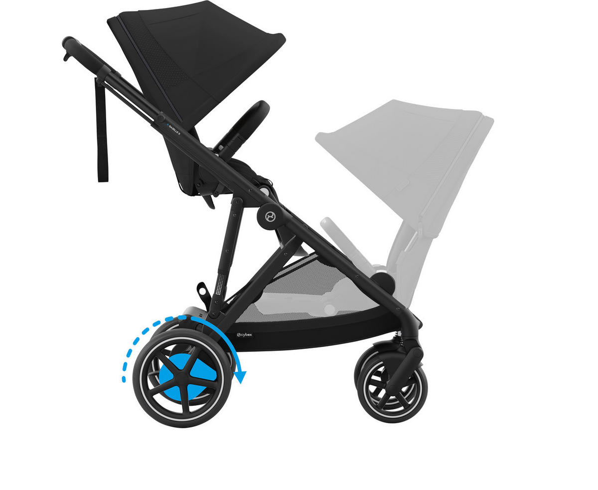 CĂRUCIOR PENTRU COPII CYBEX e-Gazelle S Moon Black