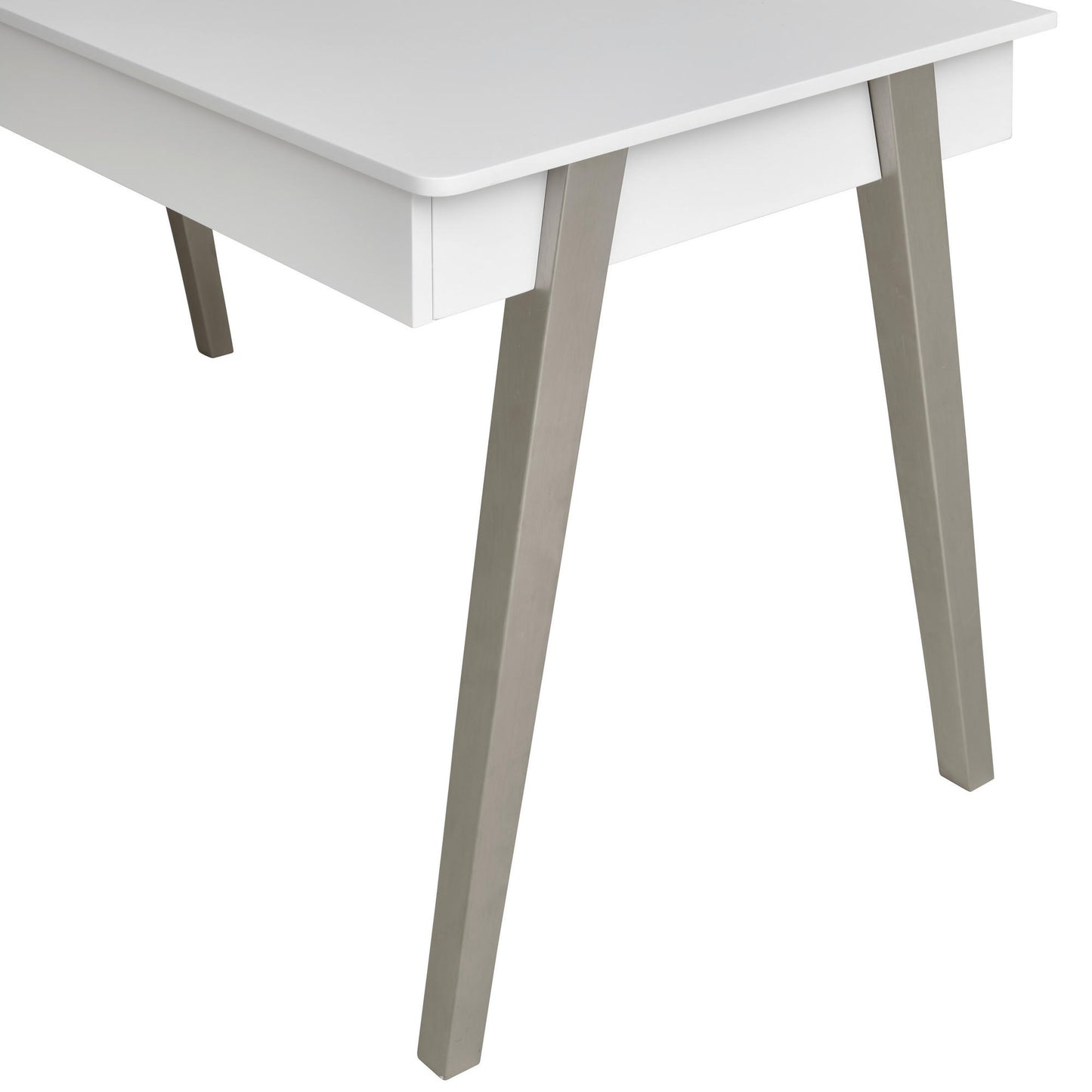 Birou alb (120 x 60 cm) cu spațiu de depozitare: modern și practic
