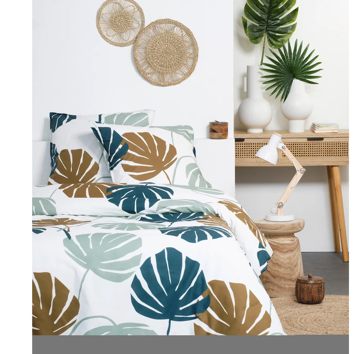 Lenjerie albastru/alb 135×200 cm