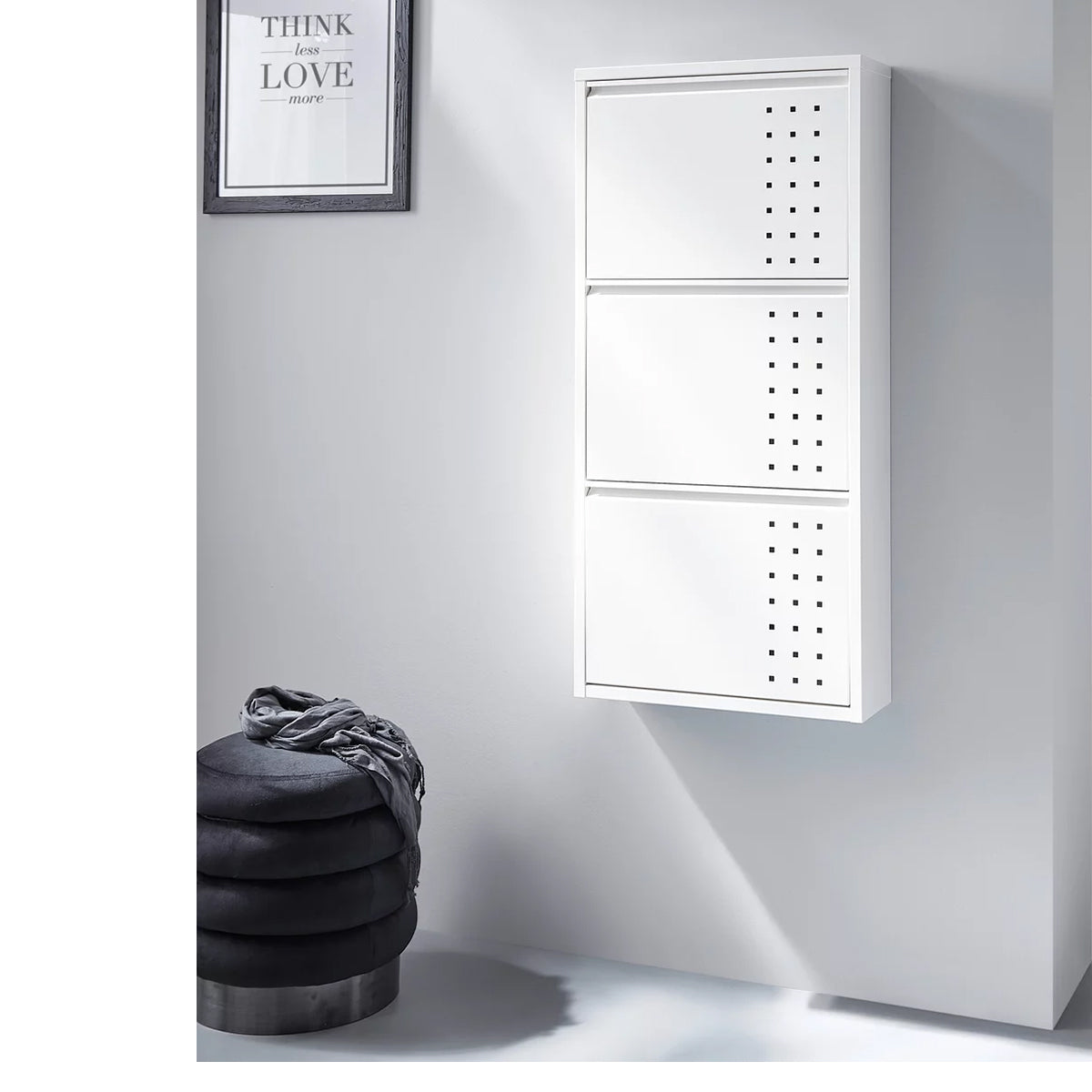 Pantofar metalic alb