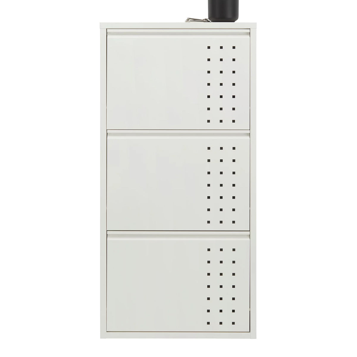 Pantofar metalic alb