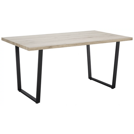 Masă din furnir lemn stejar (160/90/76cm)