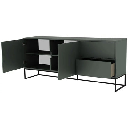 COMODA 176/76/43 cm în gri, alb