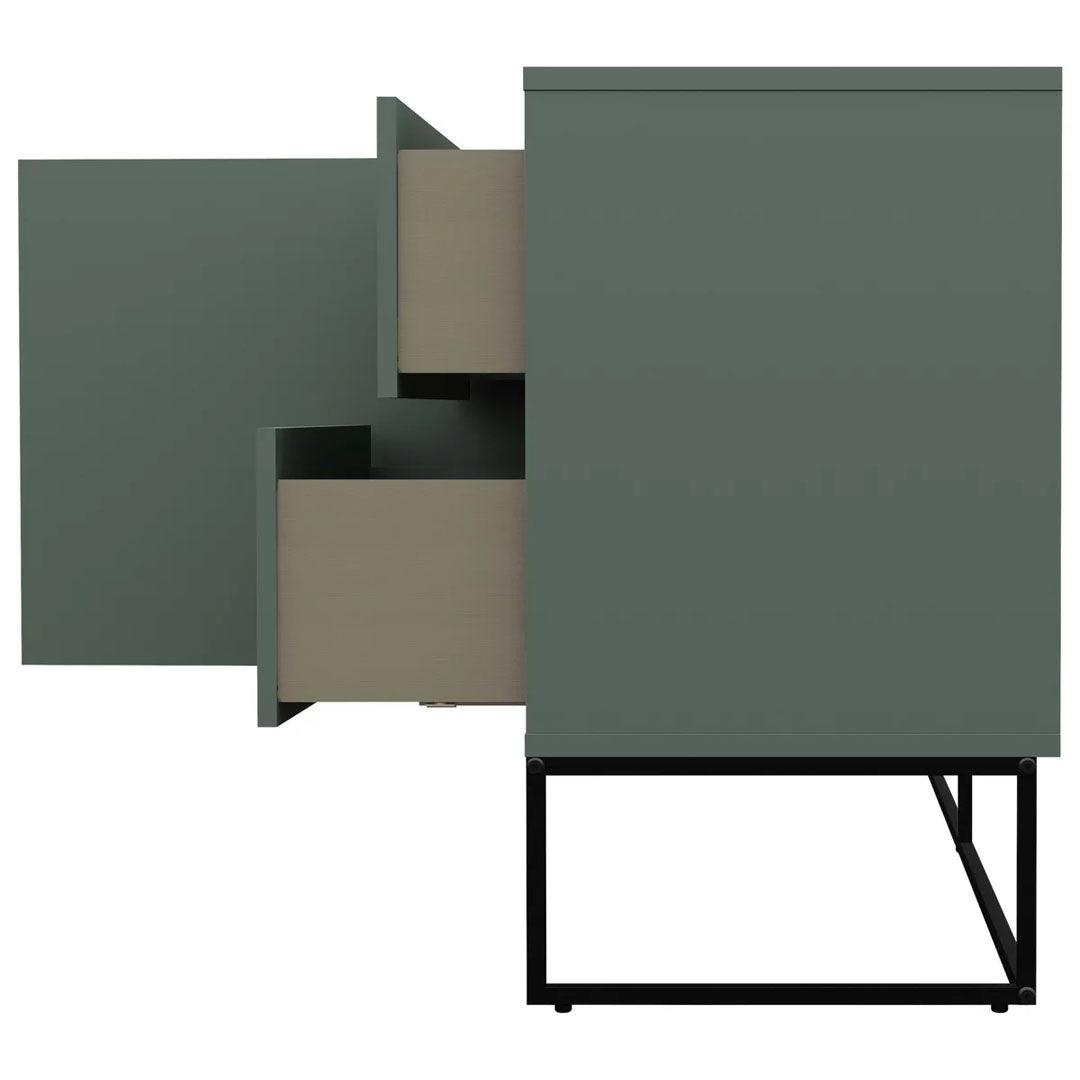 COMODA 176/76/43 cm în gri, alb