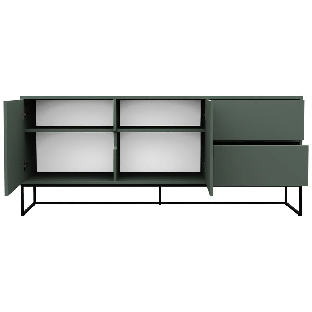 COMODA 176/76/43 cm în gri, alb
