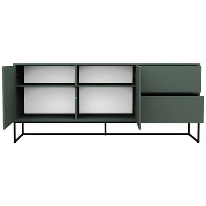 COMODA 176/76/43 cm în gri, alb