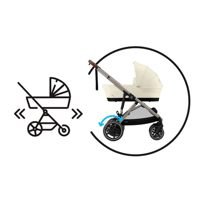 CĂRUCIOR PENTRU COPII CYBEX e-Gazelle S Moon Black