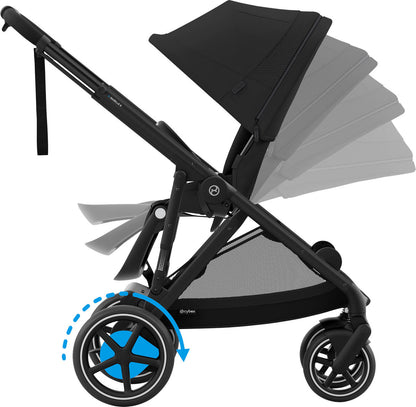 CĂRUCIOR PENTRU COPII CYBEX e-Gazelle S Moon Black