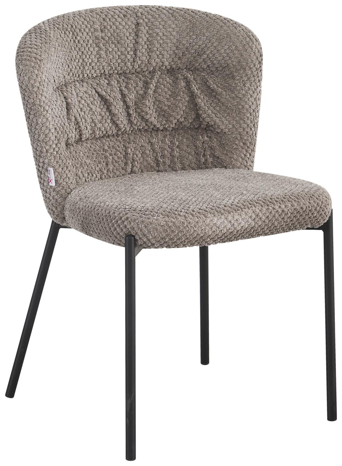 Scaun gri modern din lemn și metal