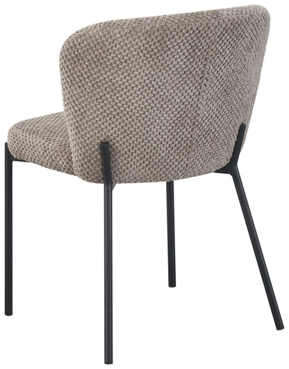 Scaun gri modern din lemn și metal