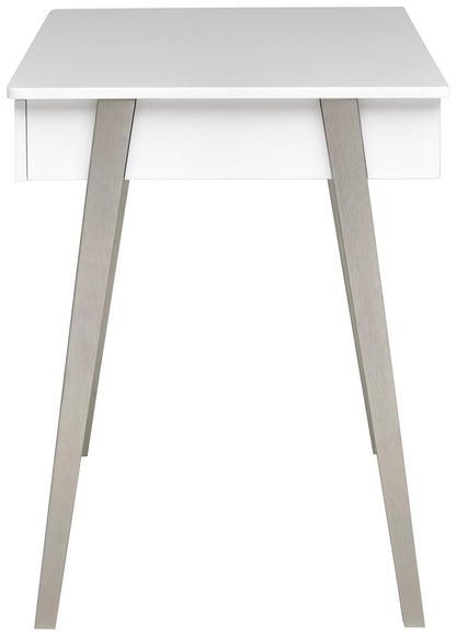 Birou alb (120 x 60 cm) cu spațiu de depozitare: modern și practic