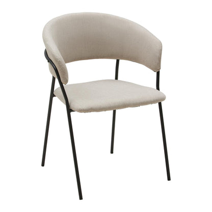 Scaun în bej și negru - spațiu modern atemporal