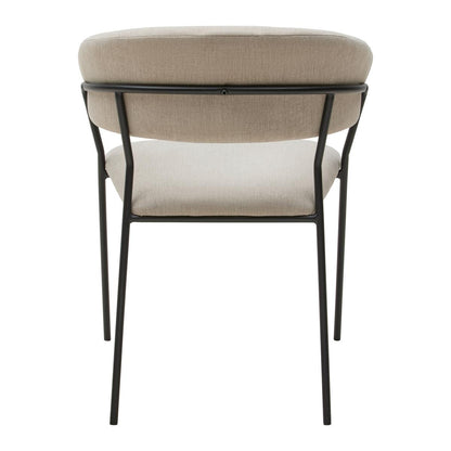 Scaun în bej și negru - spațiu modern atemporal