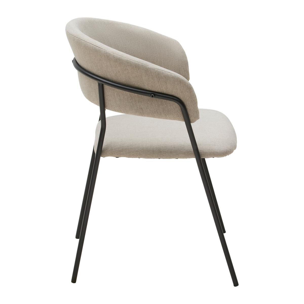 Scaun în bej și negru - spațiu modern atemporal