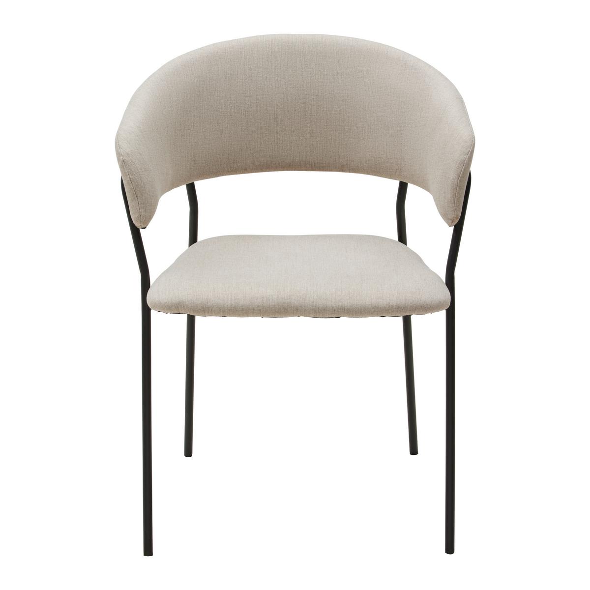 Scaun în bej și negru - spațiu modern atemporal