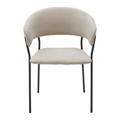 Scaun în bej și negru - spațiu modern atemporal