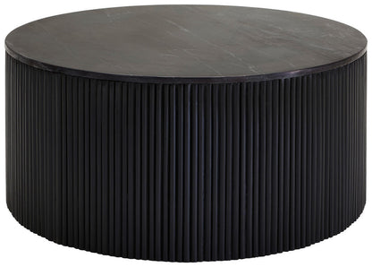 MĂSUȚĂ DE CAFEA DIN LEMN ȘI PIATRĂ