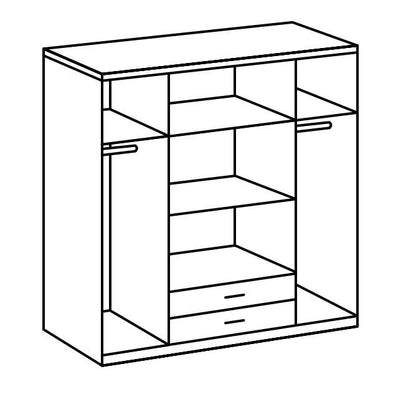 DRESSING 180×199×58CM CU 4 UȘI