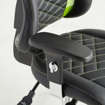 SCAUN DE GAMING ÎN NEGRU ȘI VERDE