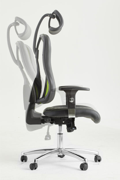 SCAUN DE GAMING ÎN NEGRU ȘI VERDE