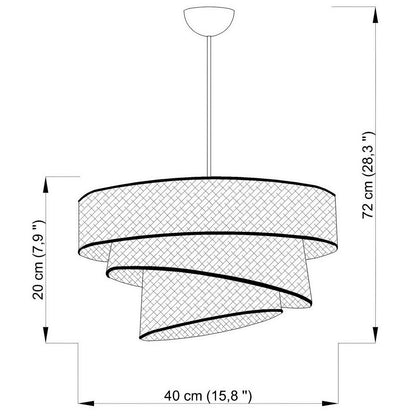 LAMPĂ SUSPENDATĂ 40/72 cm